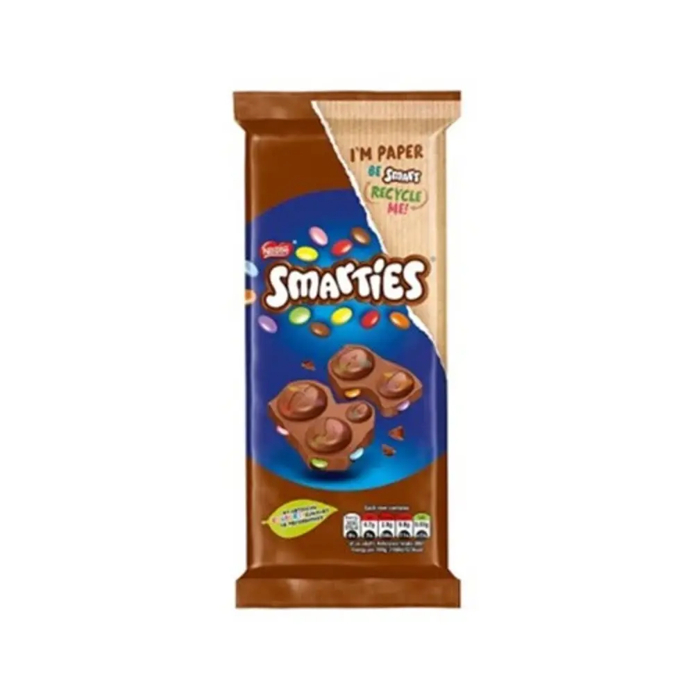 nestle smarties milk block 90g